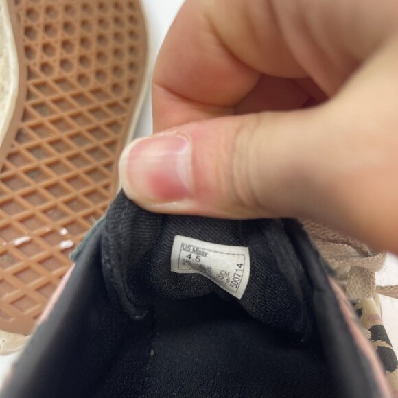 Vans Old Skool Pink Purple Leopard Camo Skater Shoe Low Top Size 4.5 Missy Teen - Picture 12 of 16